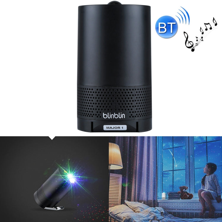 جهاز عرض ليزر RGB محمول Blinblin Major 1 بقوة 6 واط مع مكبر صوت ستيريو بلوتوث