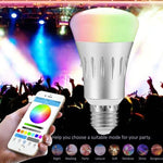 مصباح 6000K+RGB 600 لومن يعمل مع Alexa وGoogle Home، تيار متردد 175-255 فولت