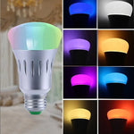 مصباح 6000K+RGB 600 لومن يعمل مع Alexa وGoogle Home، تيار متردد 175-255 فولت