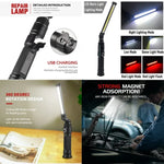 W552 ضوء عمل طوارئ محمول قابل للطي قابل للشحن عبر USB، الحجم: 13.5 × 3.8 سم، W552