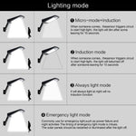 48 مصباح LED SMD 2835 900 لومن مع تعديل زاوية توفير الطاقة مع لوحة شمسية 5 فولت 3.2 واط، 6.8 واط 48 LED