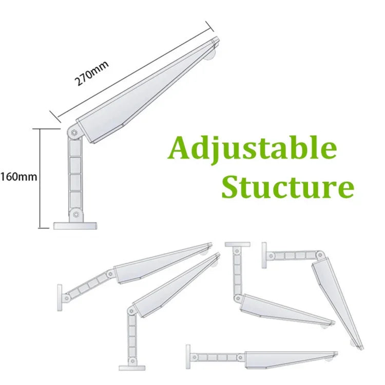 48 مصباح LED SMD 2835 900 لومن مع تعديل زاوية توفير الطاقة مع لوحة شمسية 5 فولت 3.2 واط، 6.8 واط 48 LED