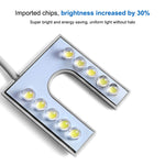 مصباح ماكينة خياطة LED على شكل U مع 10 مصابيح، مغناطيس، مصباح موفر للطاقة
