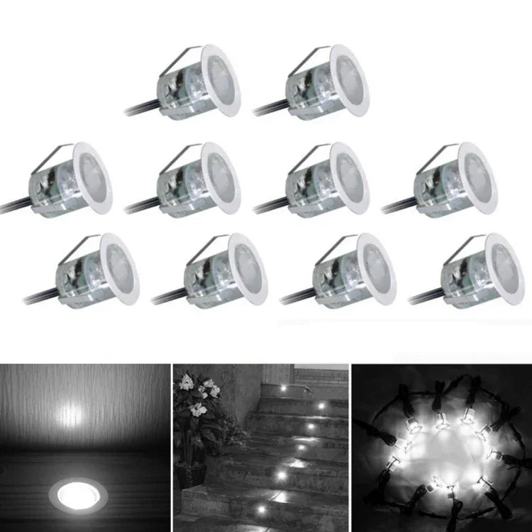 مصباح أرضي LED SMD 2835 500-600 لومن 4000-4500 كلفن ضوء سطح مدفون، حجم الفتحة: 30x22 مم