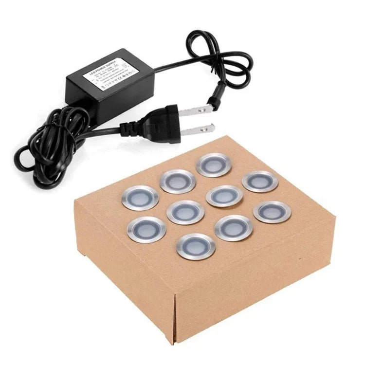 مصباح أرضي LED SMD 2835 500-600 لومن 4000-4500 كلفن ضوء سطح مدفون، حجم الفتحة: 30x22 مم