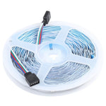 شريط إضاءة RGB مقاوم للماء IP44 بطول 10 م و300 LED SMD 5050 مع جهاز تحكم عن بعد بـ 24 مفتاح، قابس الاتحاد الأوروبي، 10 م 300 LED IP44