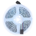 شريط إضاءة RGB مقاوم للماء IP44 بطول 20 م و600 LED SMD 5050 مع جهاز تحكم عن بعد بلوتوث + موسيقى بـ 24 مفتاح، قابس الاتحاد الأوروبي، 20 م 600 LED IP44