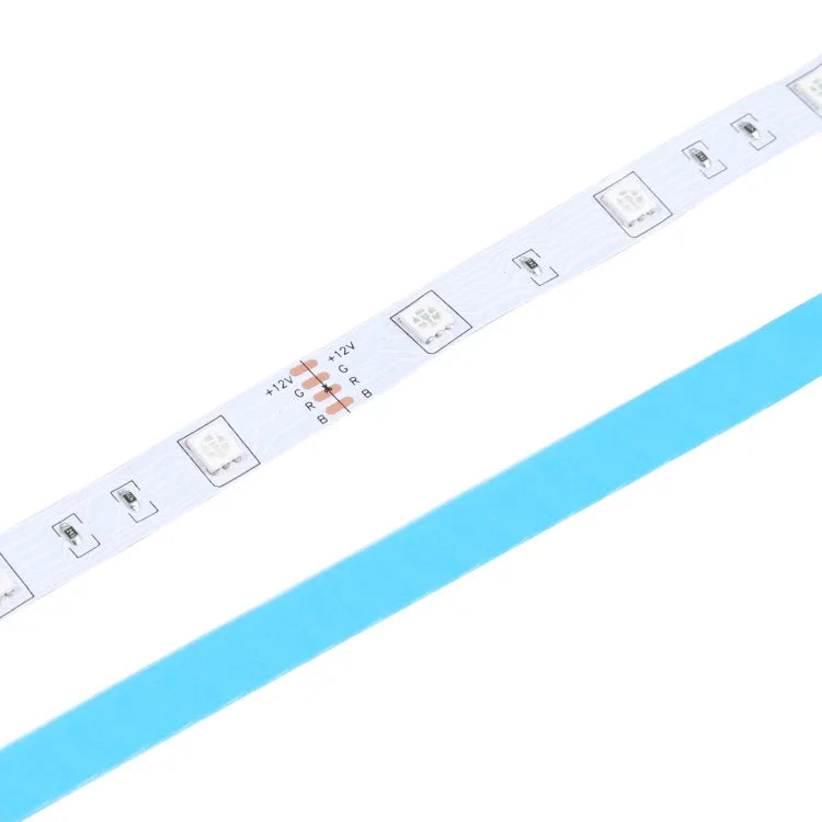 شريط إضاءة RGB مقاوم للماء IP44 بطول 20 م و600 LED SMD 5050 مع جهاز تحكم عن بعد بلوتوث + موسيقى بـ 24 مفتاح، قابس الاتحاد الأوروبي، 20 م 600 LED IP44