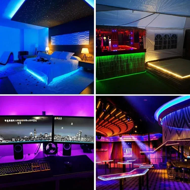 شريط إضاءة LED RGB 2030 SMD بطول 5 م بدون لوحة، 12 فولت، 2030 SMD RGB LED 5 م بدون لوحة
