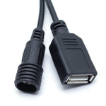 صندوق بطارية مقاوم للماء IPX7 بثلاثة أقسام 18650/26650 مع رأس دائري 12 فولت وموصل USB 5 فولت، لا يشمل البطارية، 12 فولت