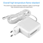 شاحن طاقة MagSafe 1 بقوة 45 واط، 14.5 فولت 3.1 أمبير، 5 دبابيس، تصميم L، لجهاز Apple Macbook A1244 / A1237 / A1369 / A1370 / A1374 / A1304، الطول: 1.7 متر، قابس الاتحاد الأوروبي
