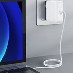 شاحن طاقة MagSafe 1 بقوة 45 واط، 14.5 فولت 3.1 أمبير، 5 دبابيس، تصميم L، لجهاز Apple Macbook A1244 / A1237 / A1369 / A1370 / A1374 / A1304، الطول: 1.7 متر، قابس الاتحاد الأوروبي