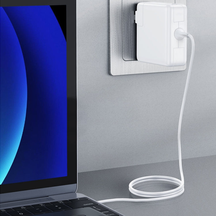 شاحن طاقة MagSafe 1 بقوة 45 واط، 14.5 فولت 3.1 أمبير، 5 دبابيس، تصميم L، لجهاز Apple Macbook A1244 / A1237 / A1369 / A1370 / A1374 / A1304، الطول: 1.7 متر، قابس الاتحاد الأوروبي