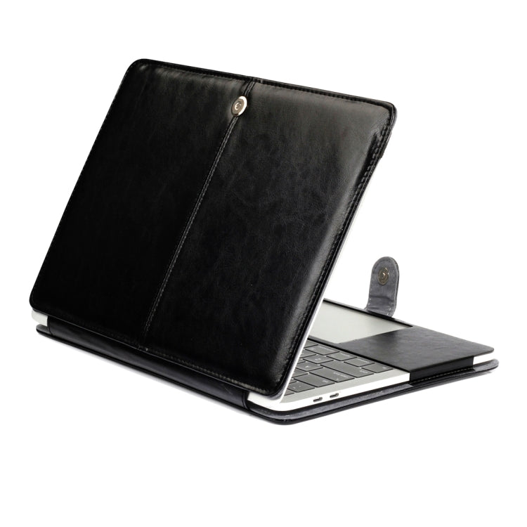 غطاء جلد بتصميم قلاب أفقي بنمط حصان مجنون لجهاز Macbook Pro الجديد 2016 بحجم 15.4 بوصة A1707