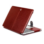 غطاء جلد بتصميم قلاب أفقي بنمط حصان مجنون لجهاز Macbook Pro الجديد 2016 بحجم 15.4 بوصة A1707