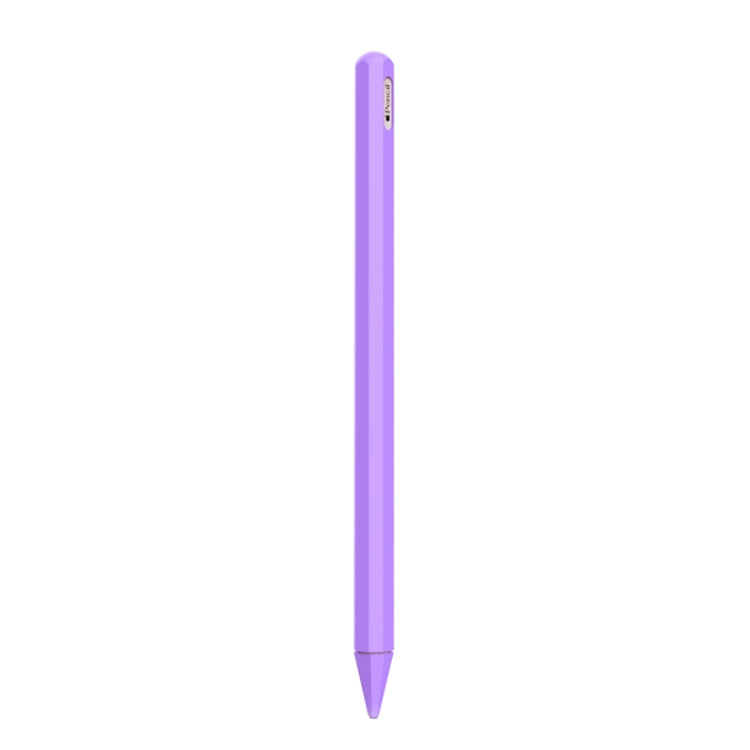 قلم ستايلس مع غطاء حماية من السيليكا جل لـ Apple Pencil 2