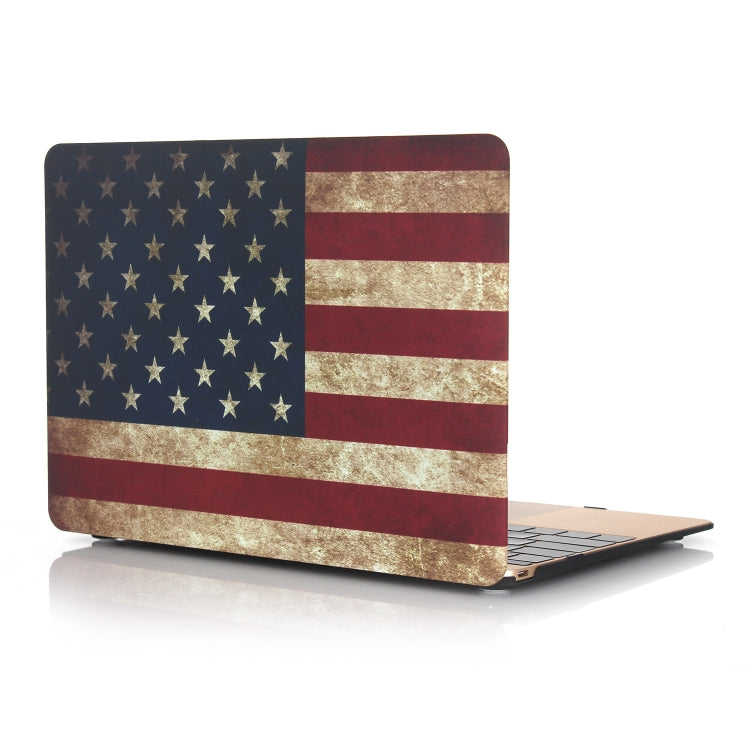 غطاء حماية على شكل عصا مائية بطراز علم أمريكا لجهاز MacBook Air 13.3 بوصة A1932 2018 / A2179 (2020)، علم أمريكا