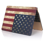 غطاء حماية على شكل عصا مائية بطراز علم أمريكا لجهاز MacBook Air 13.3 بوصة A1932 2018 / A2179 (2020)، علم أمريكا