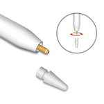 رؤوس قلم بديلة لـ Apple Pencil 1 / 2 (أحمر)، رأس سيليكون