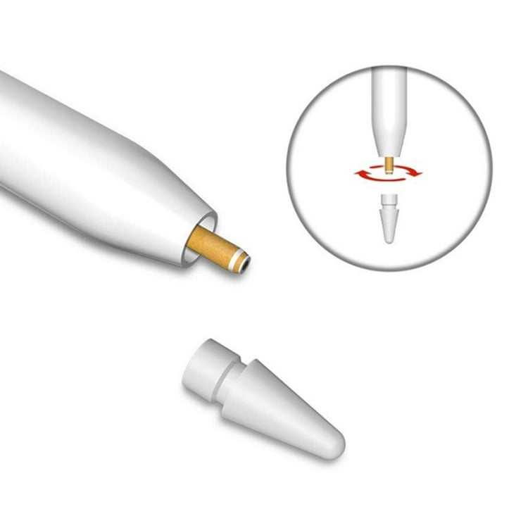 رؤوس قلم بديلة لـ Apple Pencil 1 / 2 (أحمر)، رأس سيليكون