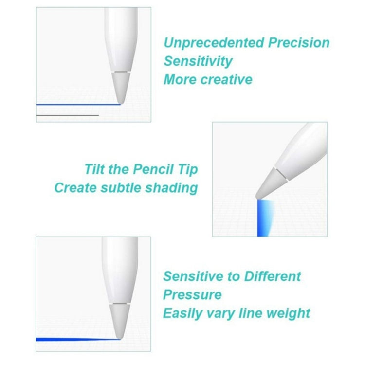 رؤوس قلم بديلة لـ Apple Pencil 1 / 2 (أحمر)، رأس سيليكون
