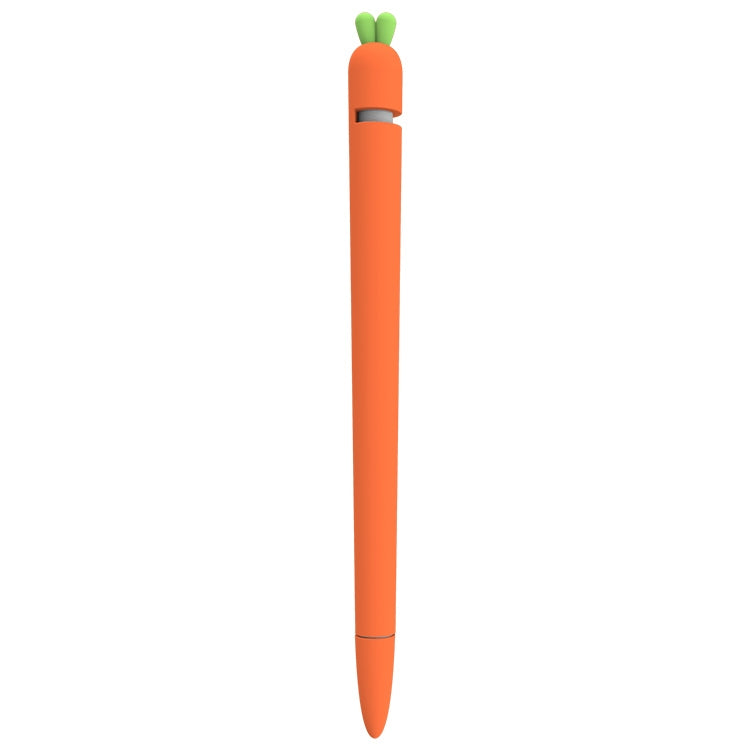 LOVE MEI غطاء حماية سيليكون لقلم Apple Pencil 1 على شكل جزرة، لقلم Apple Pencil 1