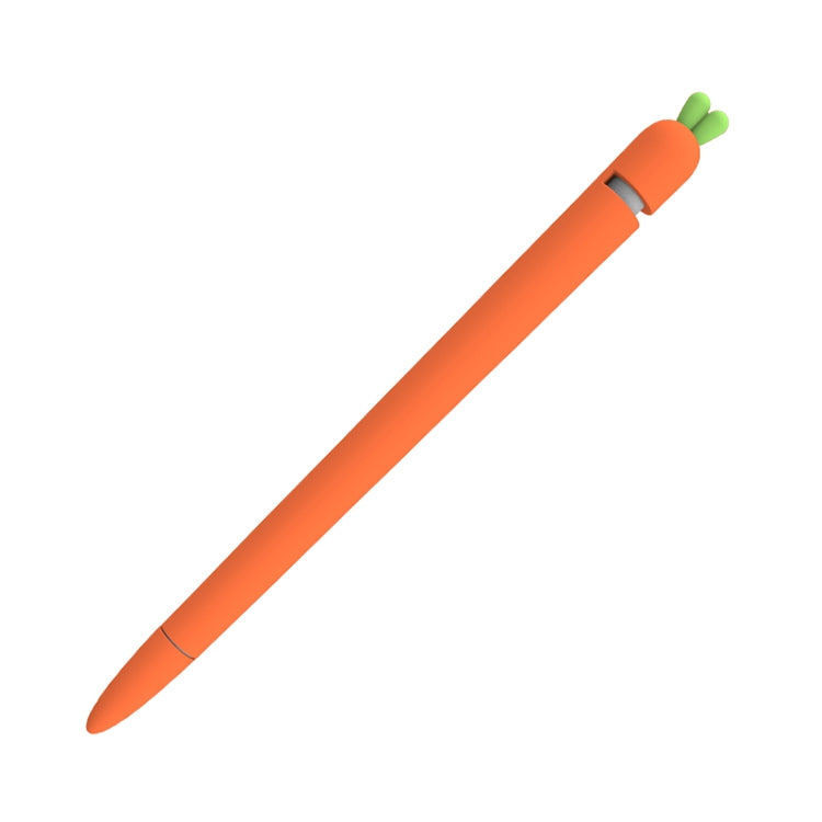 LOVE MEI غطاء حماية سيليكون لقلم Apple Pencil 1 على شكل جزرة، لقلم Apple Pencil 1