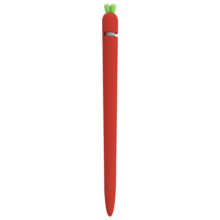 LOVE MEI غطاء حماية سيليكون لقلم Apple Pencil 1 على شكل جزرة، لقلم Apple Pencil 1