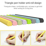 LOVE MEI غطاء حماية سيليكون لقلم Apple Pencil 2 على شكل مثلث، لقلم Apple Pencil 2
