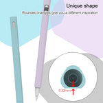 LOVE MEI غطاء حماية سيليكون لقلم Apple Pencil 2 على شكل مثلث، لقلم Apple Pencil 2