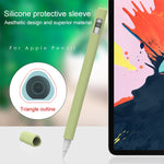 LOVE MEI غطاء حماية سيليكون لقلم Apple Pencil 2 على شكل مثلث، لقلم Apple Pencil 2