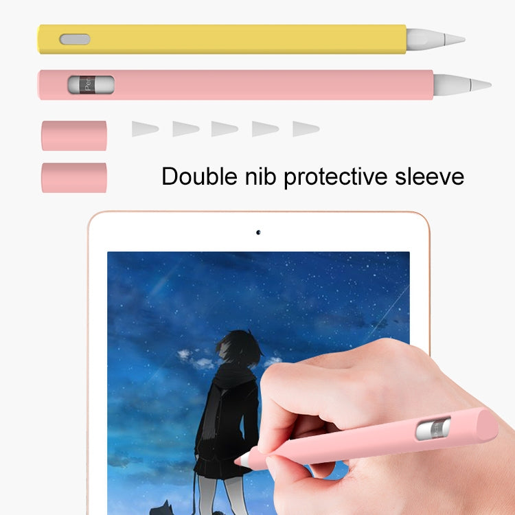 LOVE MEI غطاء حماية سيليكون لقلم Apple Pencil 1 على شكل مثلث، لقلم Apple Pencil 1