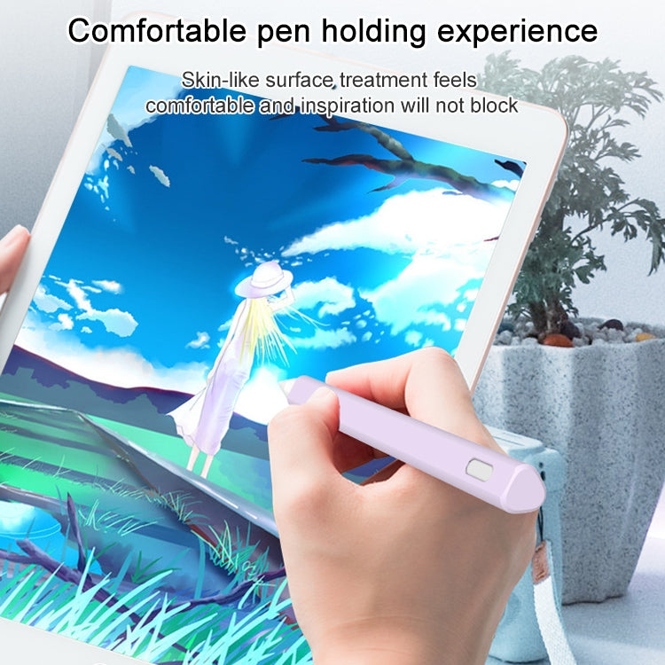 LOVE MEI غطاء حماية سيليكون لقلم Apple Pencil 1 على شكل مثلث، لقلم Apple Pencil 1