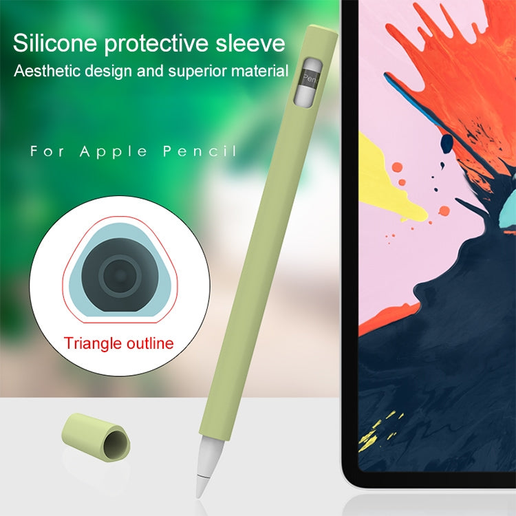 LOVE MEI غطاء حماية سيليكون لقلم Apple Pencil 1 على شكل مثلث، لقلم Apple Pencil 1