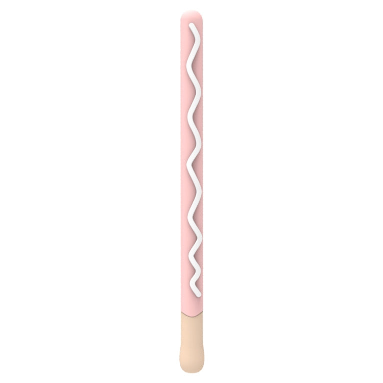 LOVE MEI غطاء حماية سيليكون لقلم Apple Pencil 2 بتصميم خطوط، لقلم Apple Pencil 2