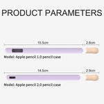 LOVE MEI غطاء حماية سيليكون لقلم Apple Pencil 2 بتصميم خطوط، لقلم Apple Pencil 2