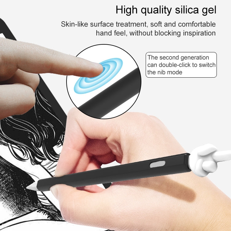 LOVE MEI غطاء حماية سيليكون لقلم Apple Pencil 1 على شكل إصبع وسطى، لقلم Apple Pencil 1