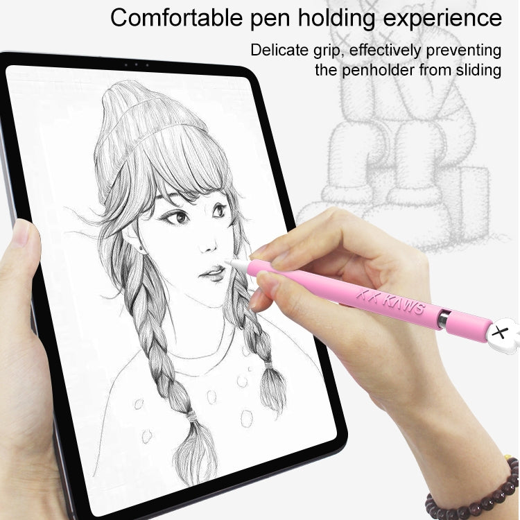 LOVE MEI غطاء حماية سيليكون لقلم Apple Pencil 1 على شكل إصبع وسطى، لقلم Apple Pencil 1