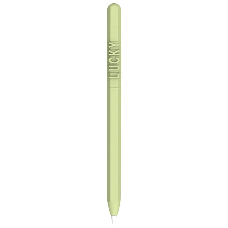 LOVE MEI غطاء حماية سيليكون لقلم Apple Pencil 1 بتصميم أرقام وحروف، لقلم Apple Pencil 1