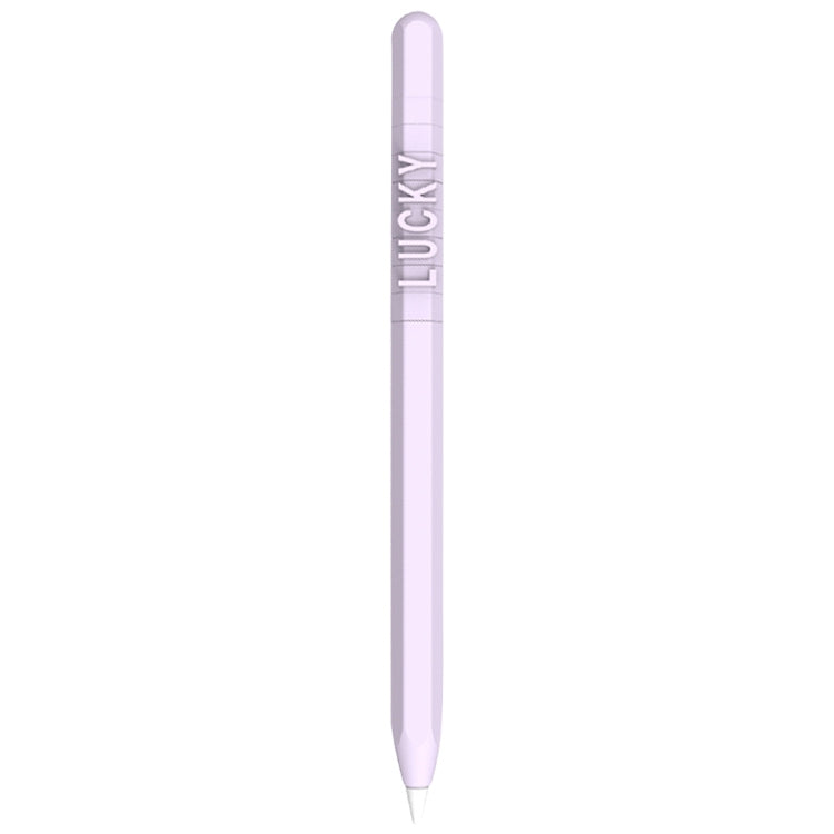LOVE MEI غطاء حماية سيليكون لقلم Apple Pencil 1 بتصميم أرقام وحروف، لقلم Apple Pencil 1