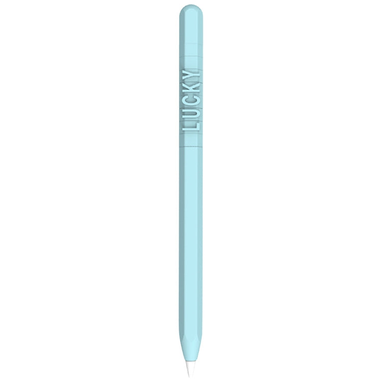 LOVE MEI غطاء حماية سيليكون لقلم Apple Pencil 2 بتصميم أرقام وحروف، لقلم Apple Pencil 2