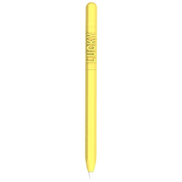 LOVE MEI غطاء حماية سيليكون لقلم Apple Pencil 2 بتصميم أرقام وحروف، لقلم Apple Pencil 2