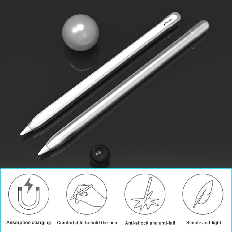 غطاء حماية معدني غير لامع مقاوم للانزلاق لقلم اللمس Apple Pencil 2، لـ Apple Pencil 2