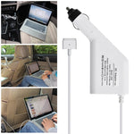 شاحن سيارة MagSafe 2 بقوة 45 واط 14.85 فولت 3.05 أمبير، 5 دبابيس على شكل T مع منفذ USB واحد لأجهزة Apple MacBook A1466 / A1436 / A1465 / A1435 / MD224 / MD231 / MD761 / MD711، الطول: 1.7 متر، 45 واط 14.85 فولت 3.05 أمبير