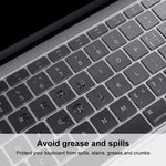 غطاء حماية لوحة مفاتيح TPU من ENKAY لجهاز MacBook 12 بوصة 2015 (A1534) / MacBook Pro 13.3 بوصة بدون Touch Bar (A1708)، إصدار أوروبا، إصدار الاتحاد الأوروبي