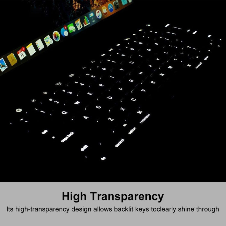 غطاء حماية لوحة مفاتيح TPU من ENKAY لجهاز MacBook 12 بوصة 2015 (A1534) / MacBook Pro 13.3 بوصة بدون Touch Bar (A1708)، إصدار أوروبا، إصدار الاتحاد الأوروبي