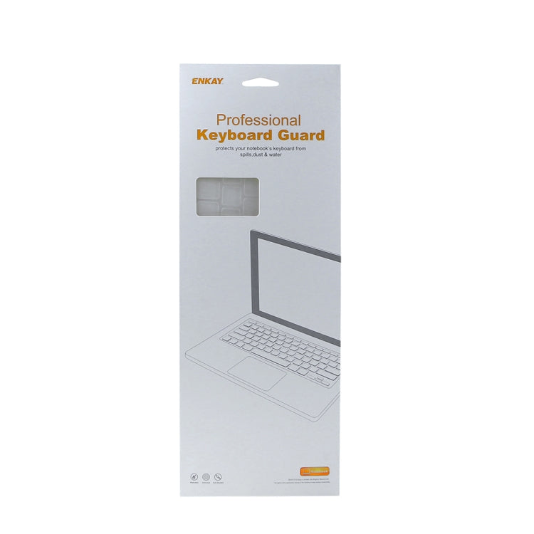 غطاء حماية لوحة مفاتيح TPU من ENKAY لجهاز MacBook 12 بوصة 2015 (A1534) / MacBook Pro 13.3 بوصة بدون Touch Bar (A1708)، إصدار أوروبا، إصدار الاتحاد الأوروبي