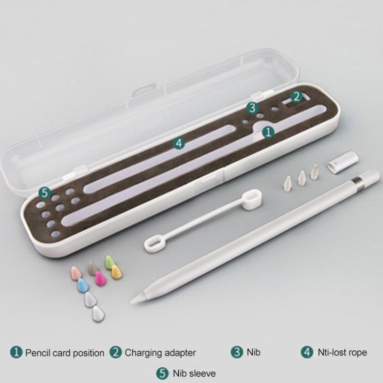 غطاء حماية متعدد الوظائف لقلم Apple Pencil 1 / 2 مقاس 8 مم، صندوق تخزين قلم اللمس