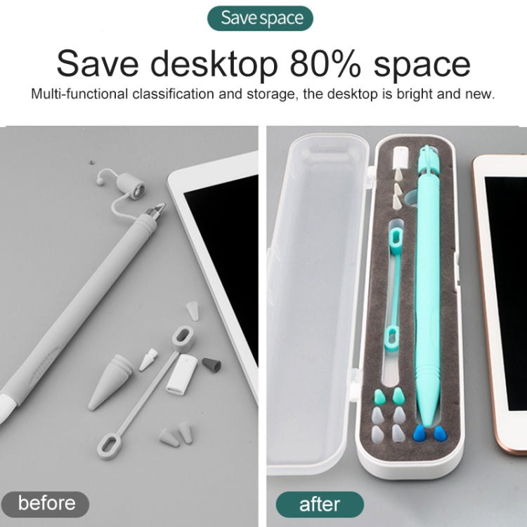 غطاء حماية متعدد الوظائف لقلم Apple Pencil 1 / 2 مقاس 8 مم، صندوق تخزين قلم اللمس