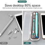 غطاء حماية متعدد الوظائف لقلم Apple Pencil 1 / 2 مقاس 10 مم، صندوق تخزين قلم اللمس